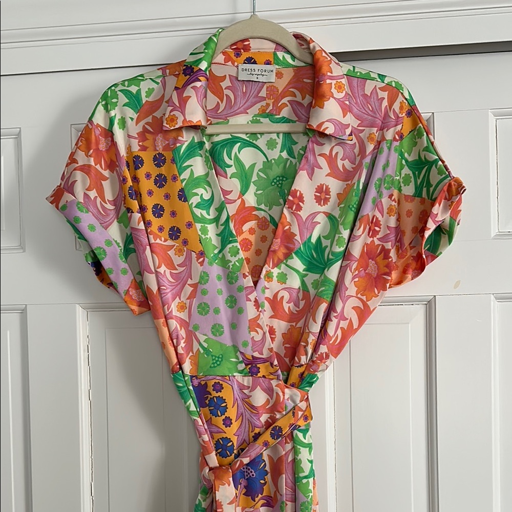 Colorful Wrap Dress